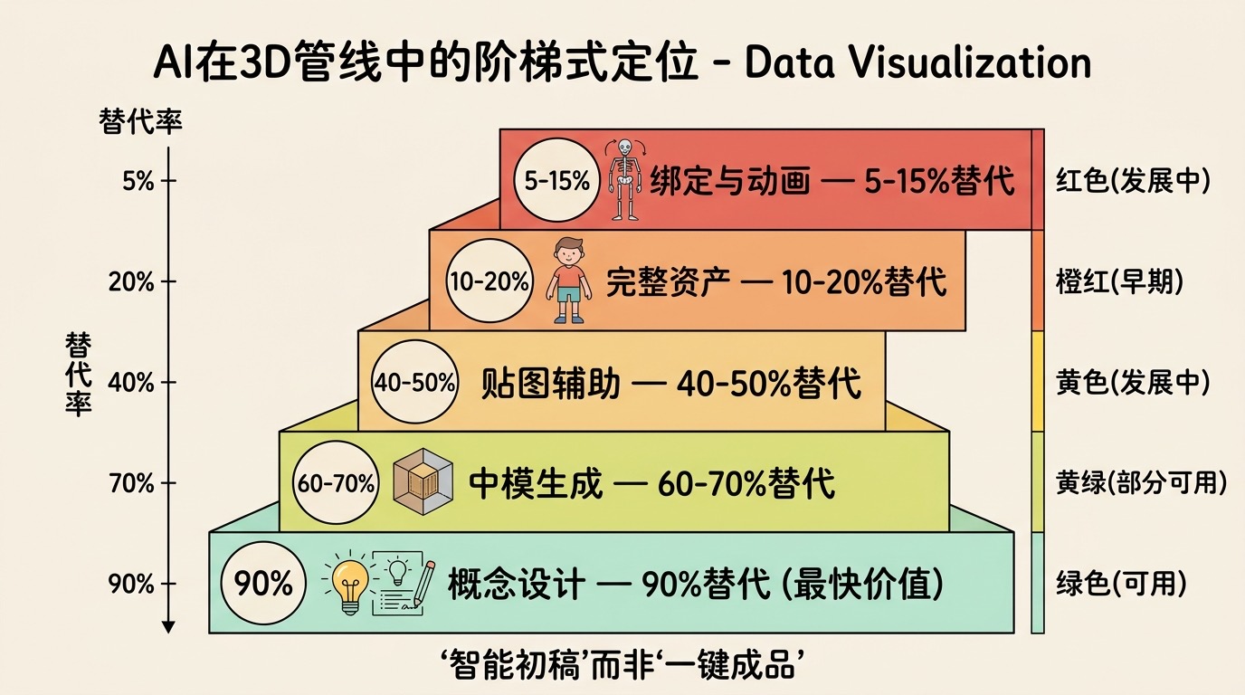 AI在3D管线中的阶梯式定位