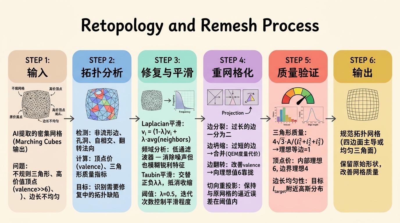 重拓扑与Remesh流程
