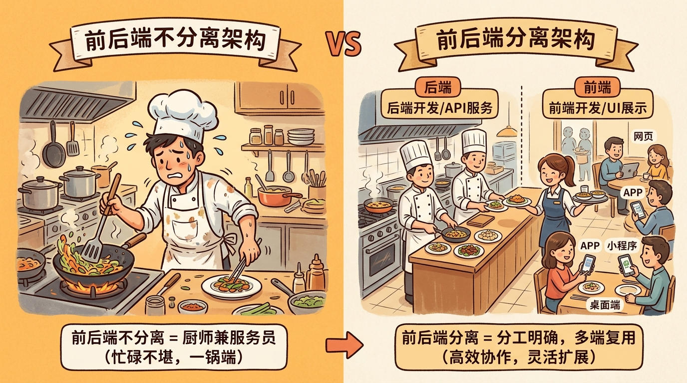 前后端分离架构对比