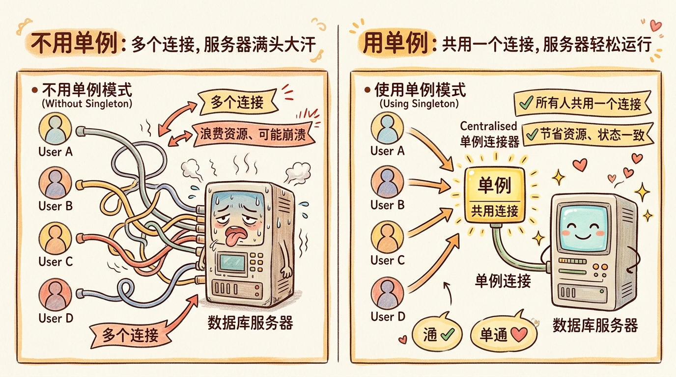 单例模式原理:全局唯一实例