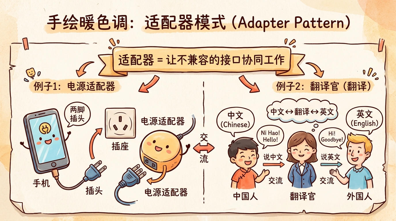 适配器模式原理:兼容不兼容的接口