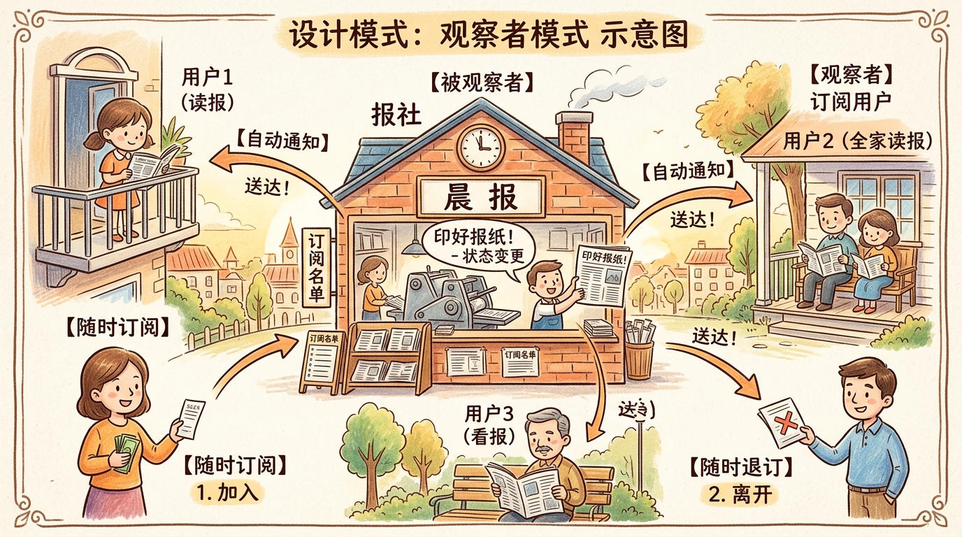 观察者模式原理:订阅发布机制
